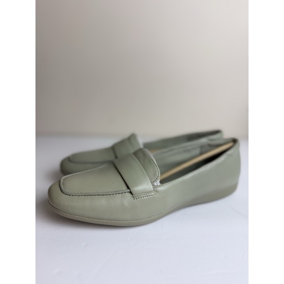 Naturalizer Shoes - Naturalizer Women's Genn Flow Leather Slip On Loafers Green